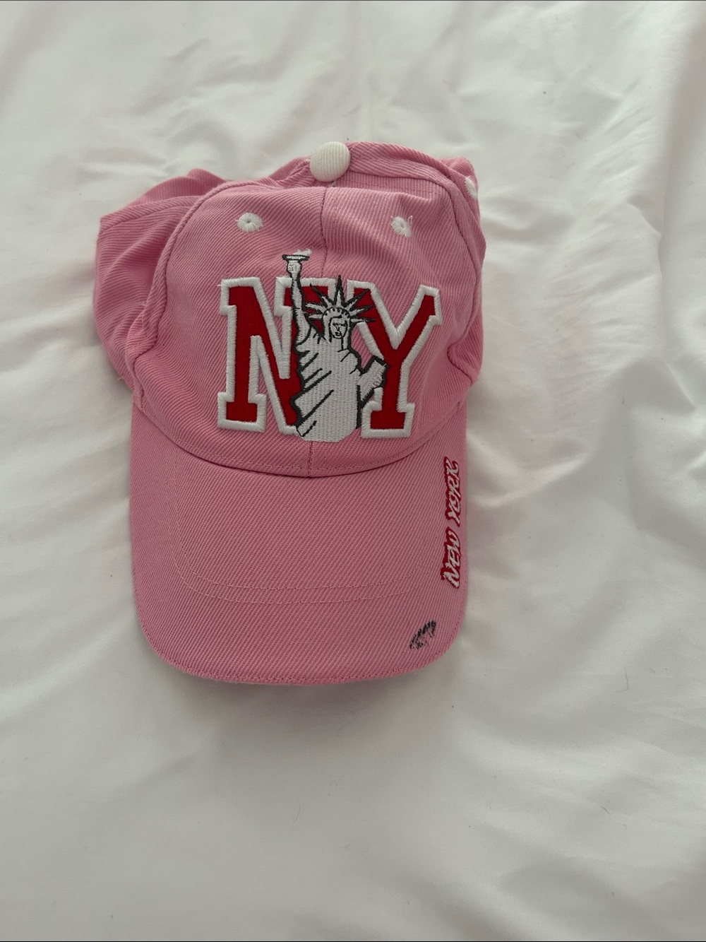 NY Statue of Liberty Pink Baseball Cap